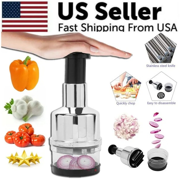 Food Hand Chopper Cutter Slicer Peeler Dicer