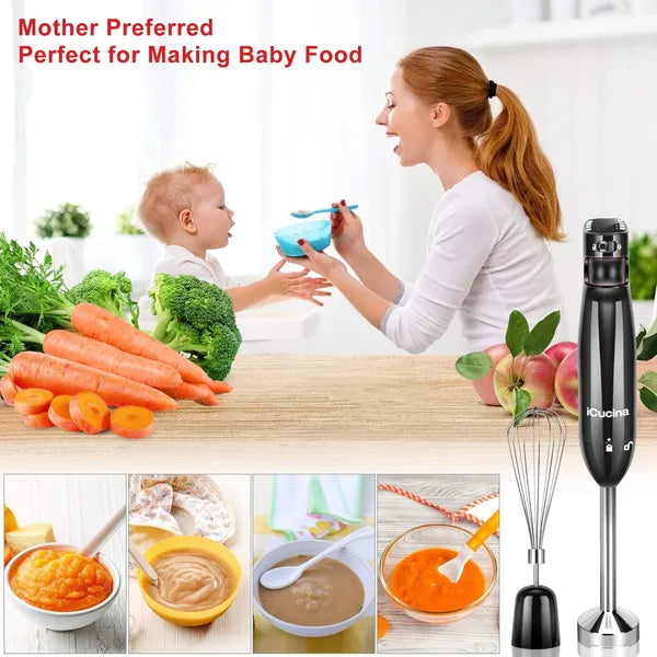 4-in-1 Variable Speed Immersion Hand Blender