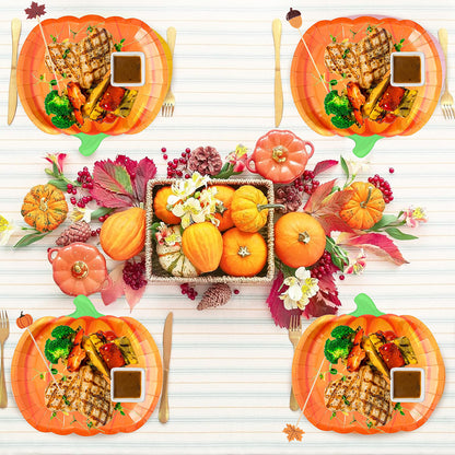 134 Pcs Thanksgiving Party Tableware Set