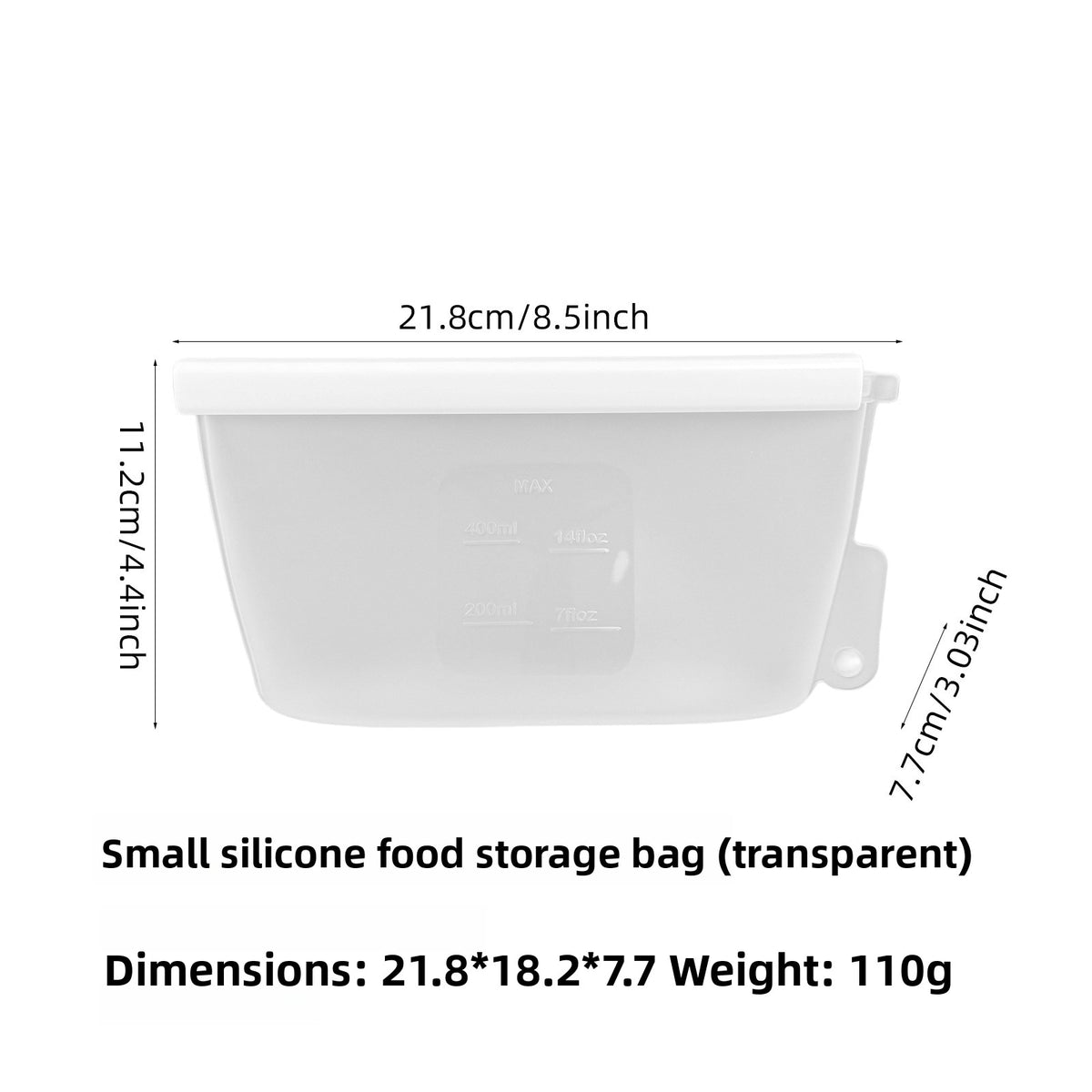 Reusable Silicone Food Storage Bags – Airtight, Freezer & Microwave Safe