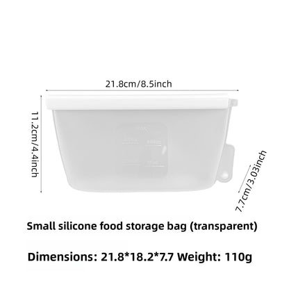 Reusable Silicone Food Storage Bags – Airtight, Freezer & Microwave Safe