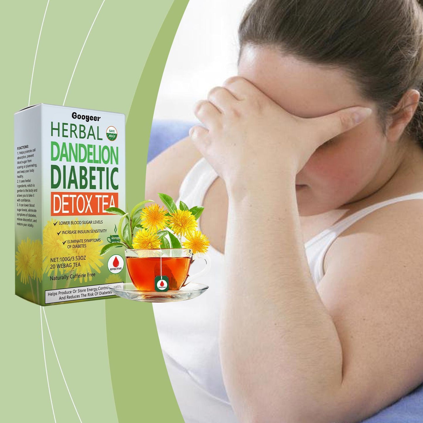 GUGOL Herbal Detoxifying Tea Bags Herbal Detoxifying Tea Bags For Body Care