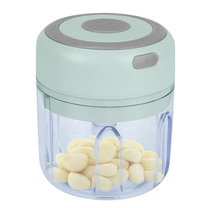 Mini Electric Garlic Chopper Ginger Chopper With 8.45OZ Capacity