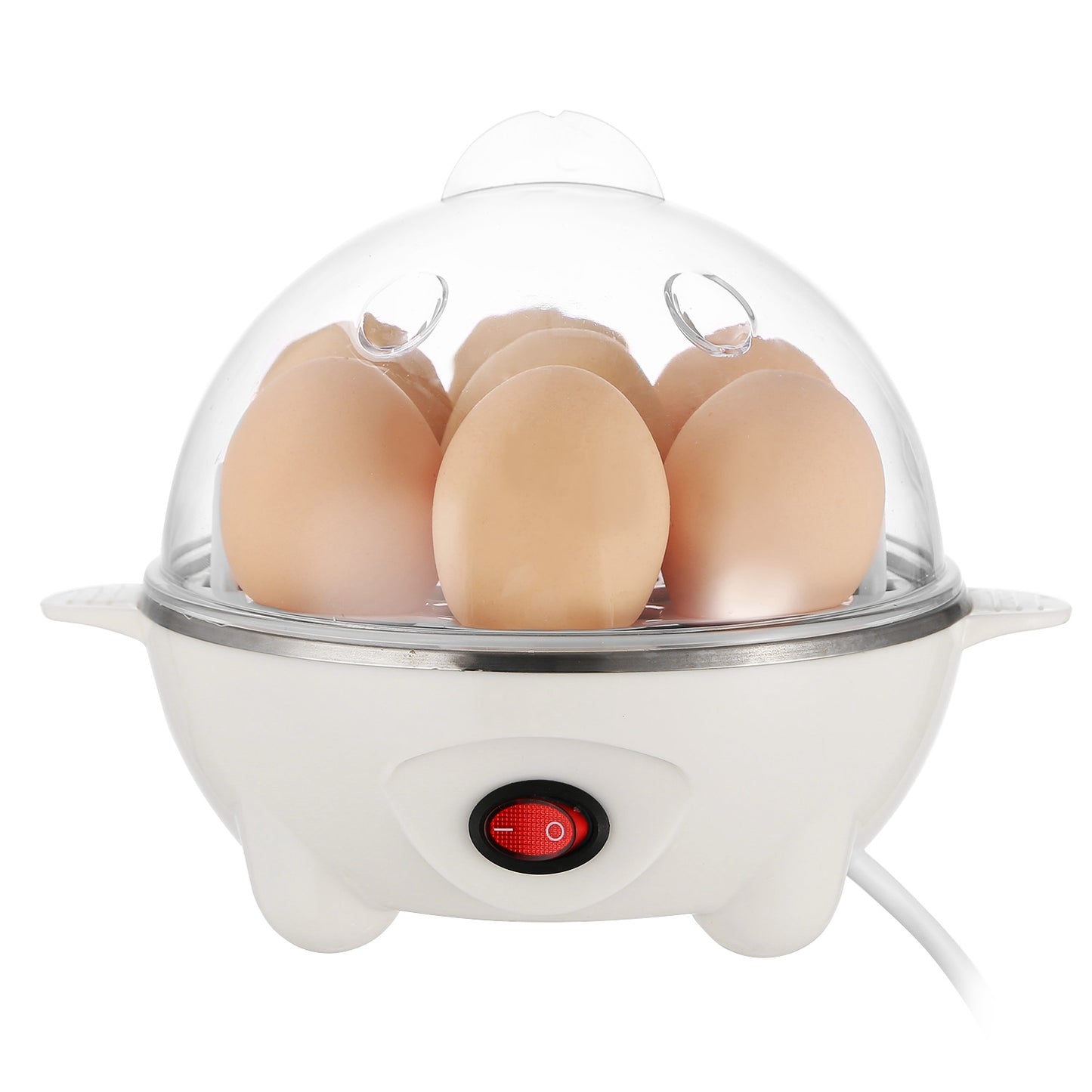 Electric egg cooker 7-capacity with auto-off and measuring cup