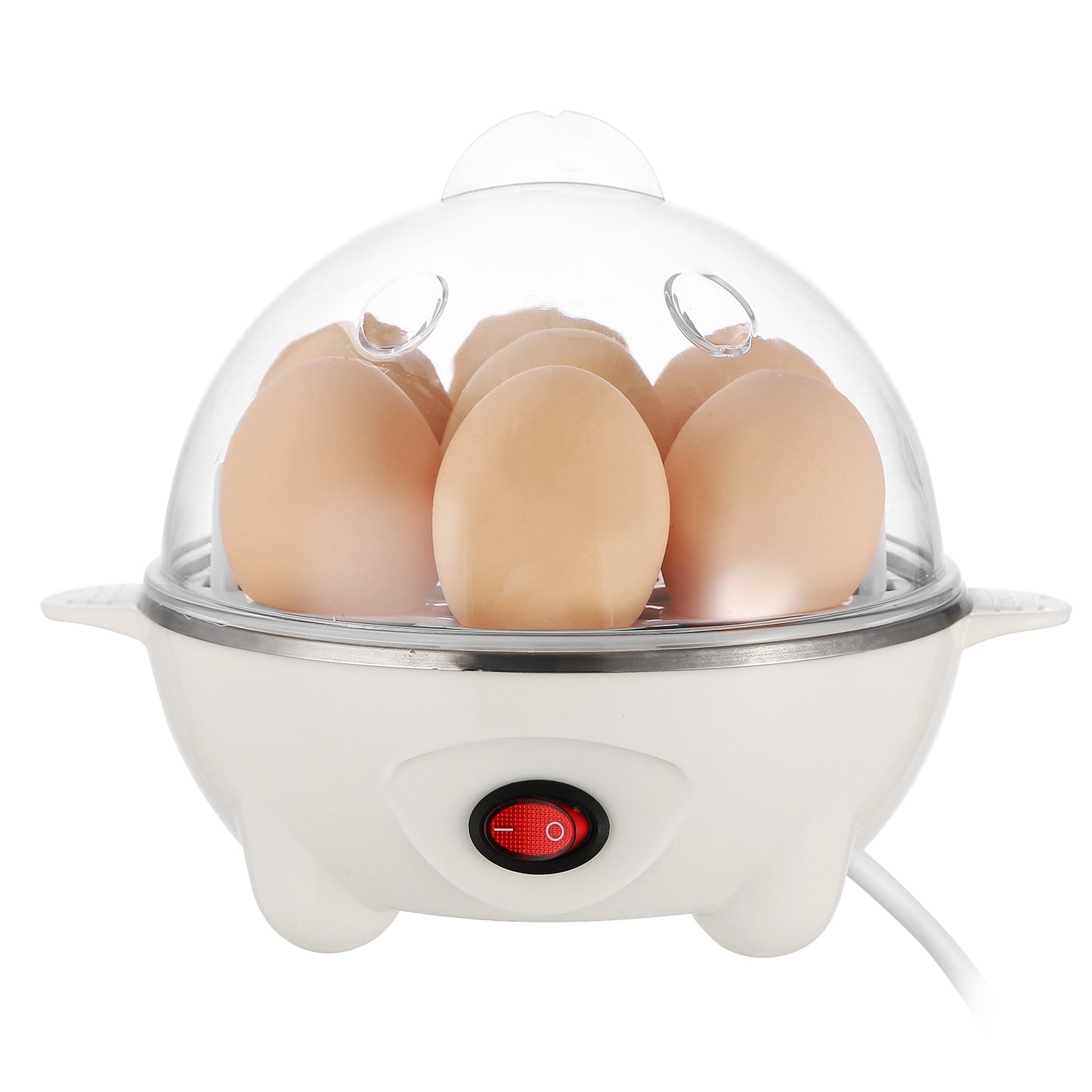 Electric egg cooker 7-capacity with auto-off and measuring cup