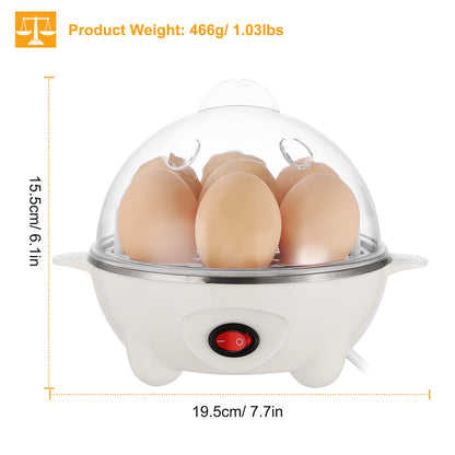 Electric Egg Cooker 7-Capacity Hard-Boiled Egg Maker