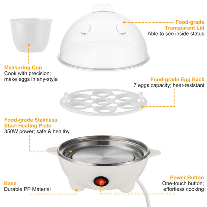 Electric Egg Cooker 7-Capacity Hard-Boiled Egg Maker