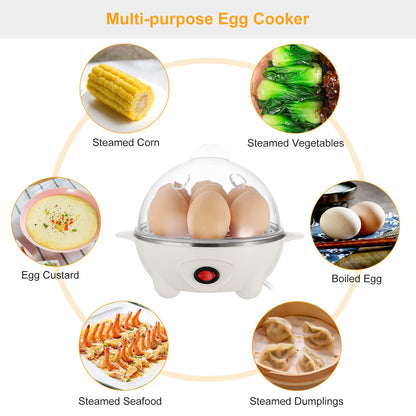 Electric Egg Cooker 7-Capacity Hard-Boiled Egg Maker