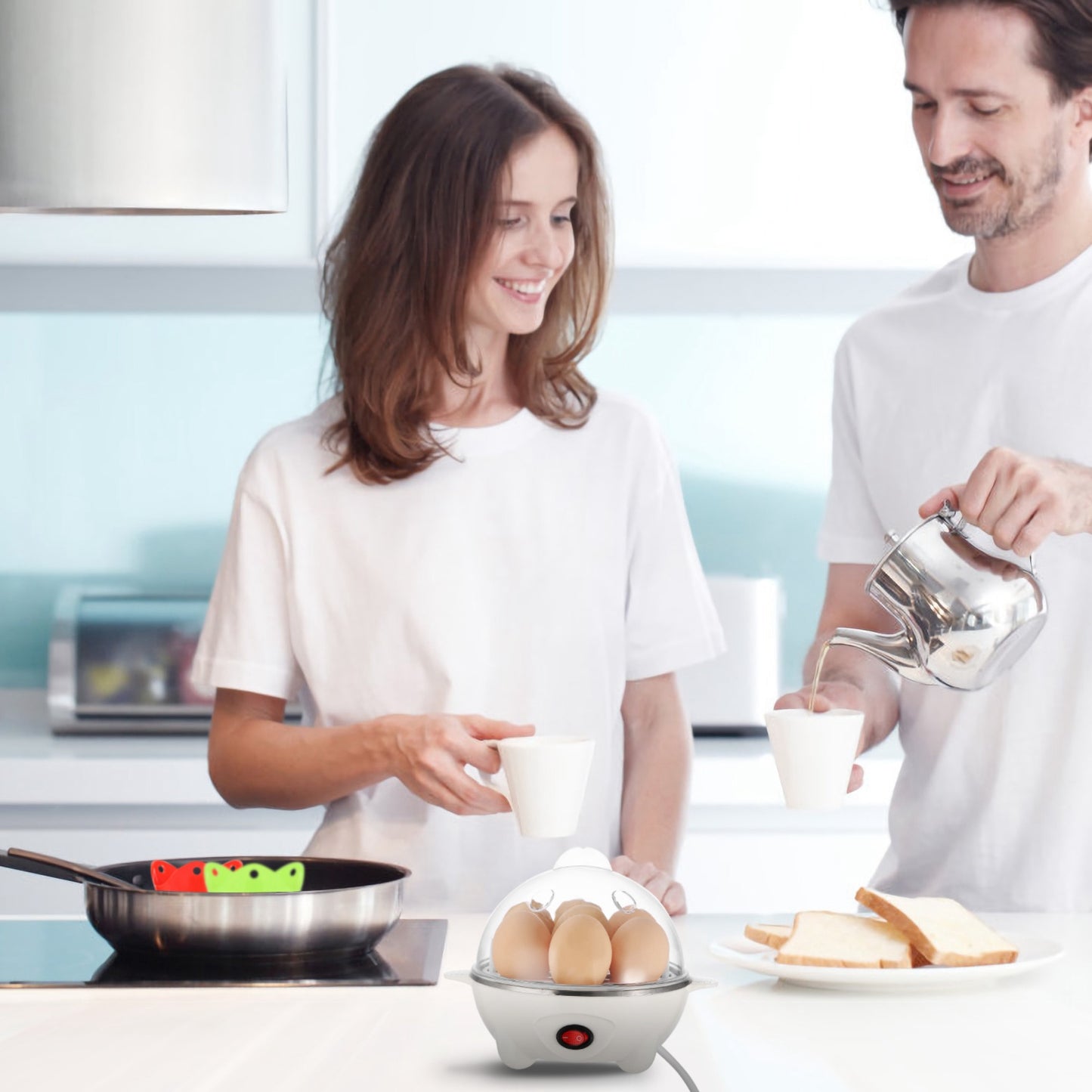 Electric Egg Cooker 7-Capacity Hard-Boiled Egg Maker