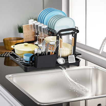 2-Tier Dish Drying Rack For Kitchen Counter