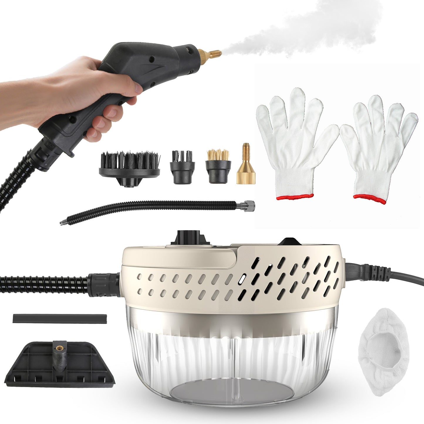 1-Pc 2500W Handheld High Temperature And Pressure Steamer Cleaner
