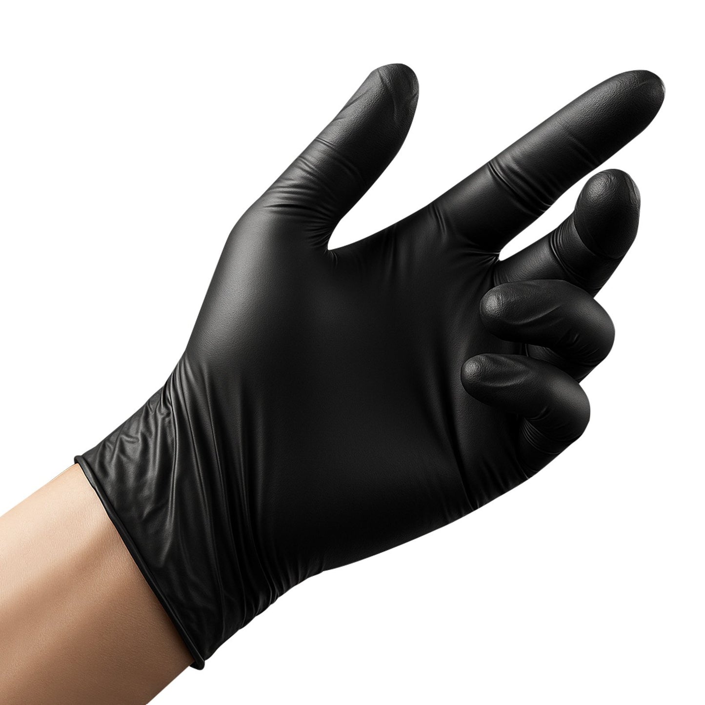 Black Nitrile Disposable Gloves 4.5 Mil - Latex & Powder-Free