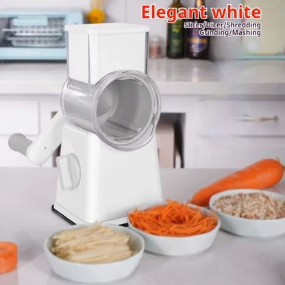 Premium Multi-Purpose Vegetable Chopper - Slices, Grinds, Chops  Includes Container