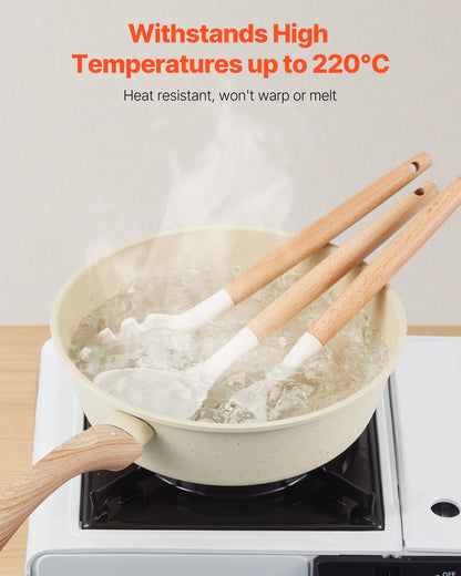 34 PCS Kitchen Cooking Utensils Set Silicone Spatula Spoon Tools Heat Resistant