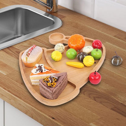 Christmas decoration wooden serving tray