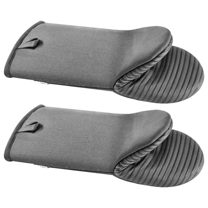 Oven Mitts, Mini Oven Mitt Set With Non-Slip Silicone Strip