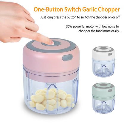Mini Electric Garlic Chopper 8.45-OZ