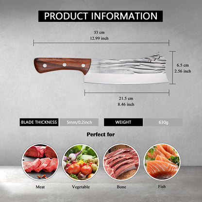 Meat Cleaver Knife - Heavy Duty Bone Chopper