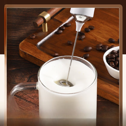 Electric Handheld Milk Frother & Egg Beater – USB Rechargeable, 3-Speed