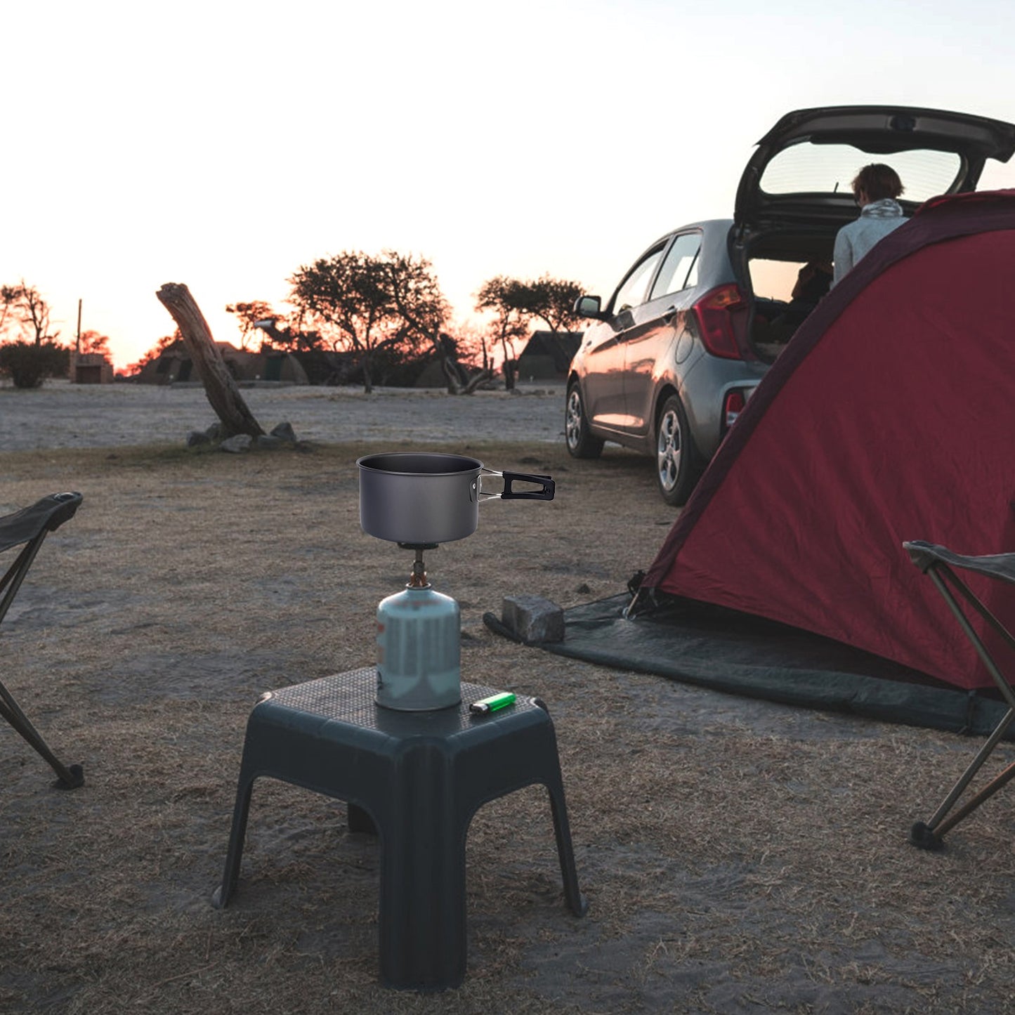 12-Pcs Camping Cookware