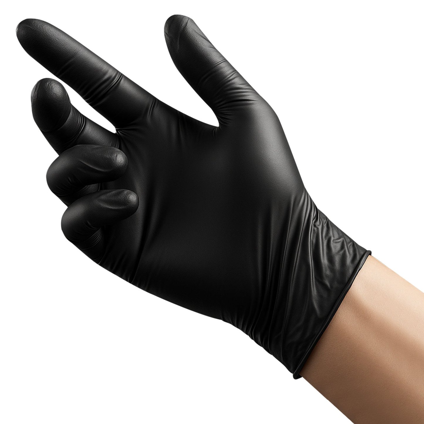 Black Nitrile Disposable Gloves 4.5 Mil - Latex & Powder-Free