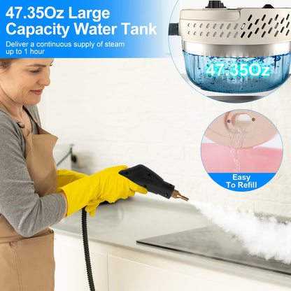 1-Pc 2500W Handheld High Temperature And Pressure Steamer Cleaner