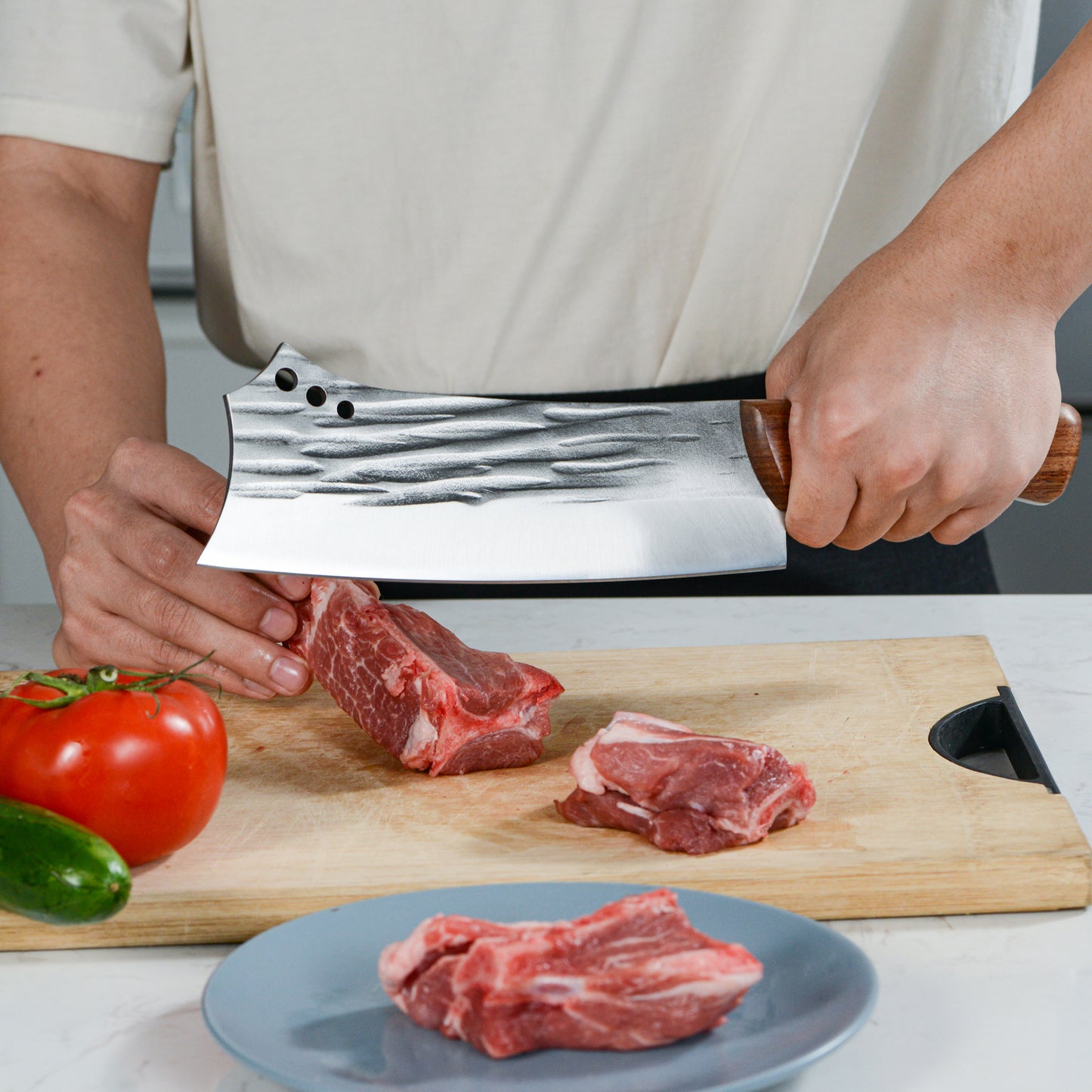 Meat Cleaver Knife - Heavy Duty Bone Chopper