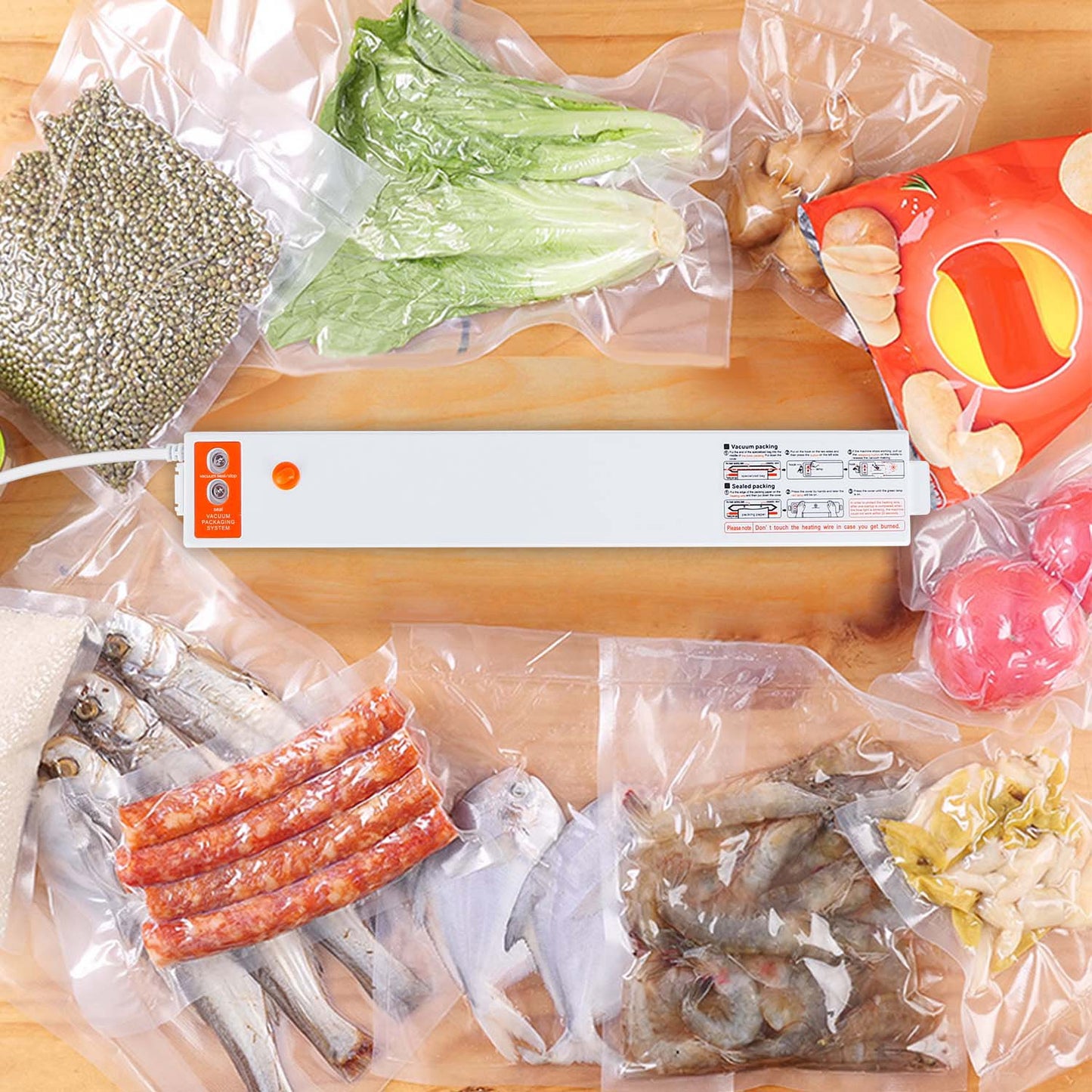 Electric Vacuum Sealer Machine Household Automatic Food Vacuum Seale