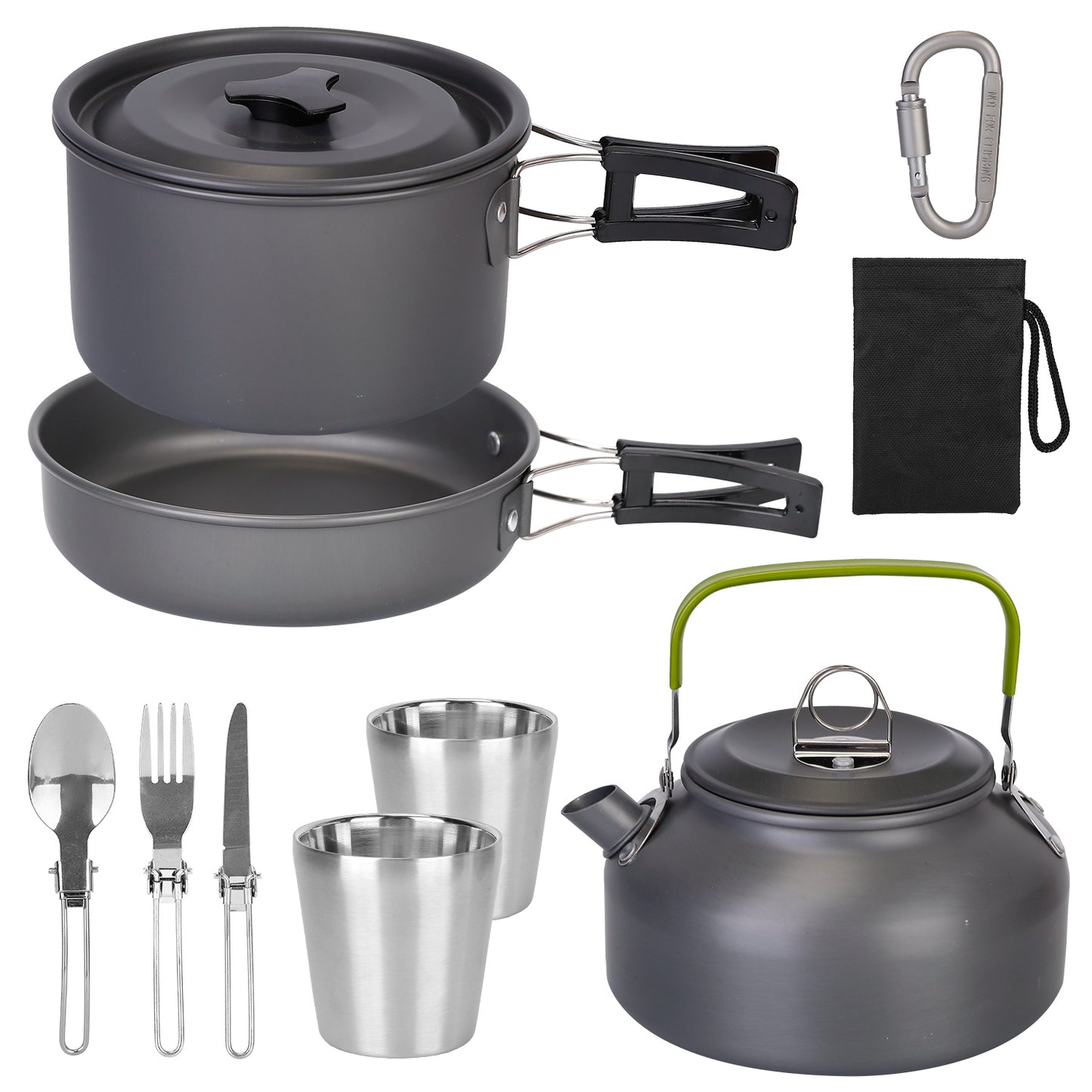 12-Pcs Camping Cookware