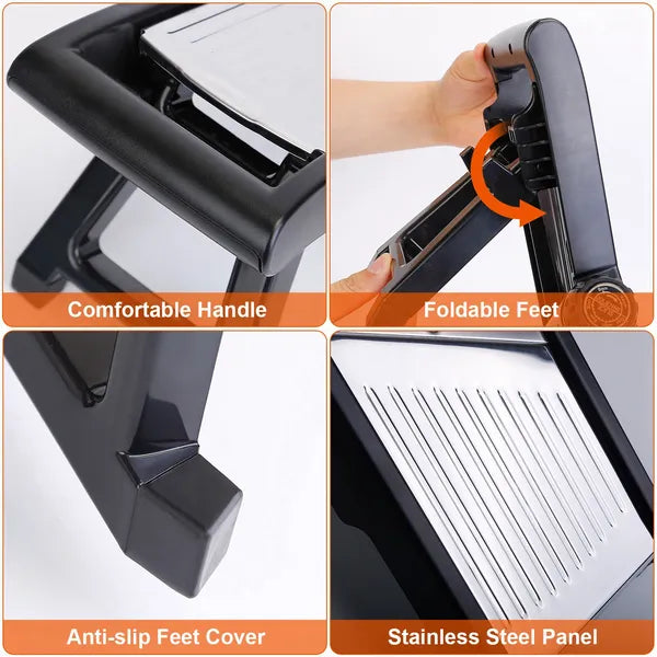 Food Slicer Stainless Steel Food Cutter Vegetable Fruit Chopper