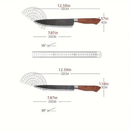 6 PCS Kitchen Knife Sets, Steel Kitchen Knives