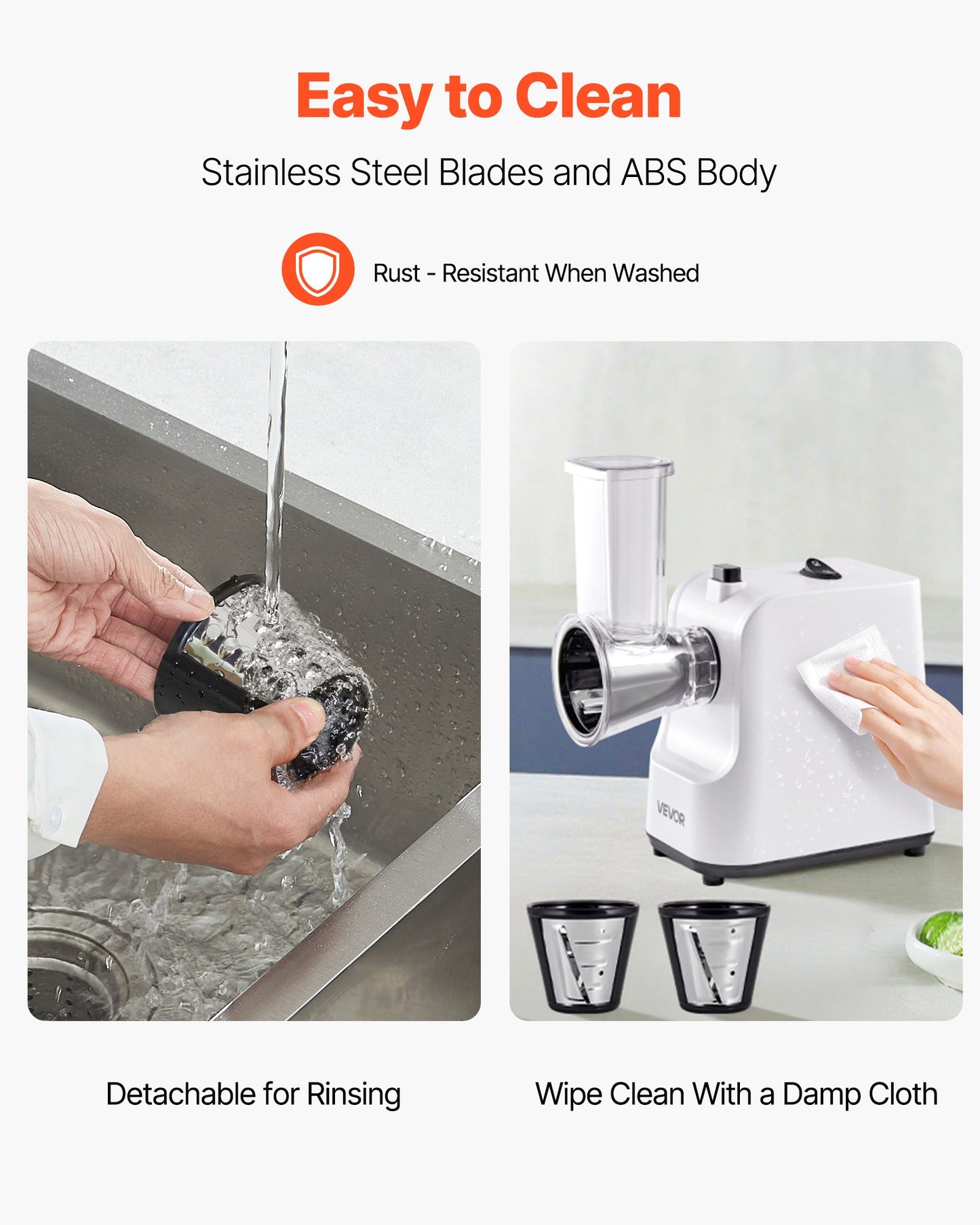 Electric Vegetable Slicer Shredder Chopper For Fruits With 5 Attachments