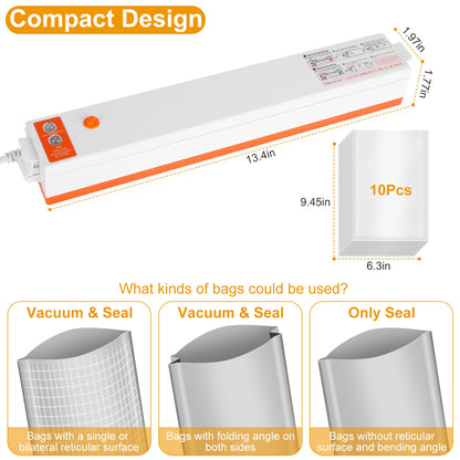 Electric Vacuum Sealer Machine Household Automatic Food Vacuum Seale