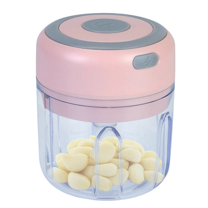 Mini electric garlic chopper 8.45oz for garlic, onion, and chili