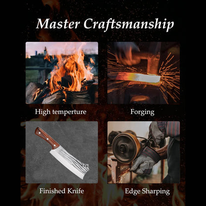 Meat Cleaver Knife - Heavy Duty Bone Chopper