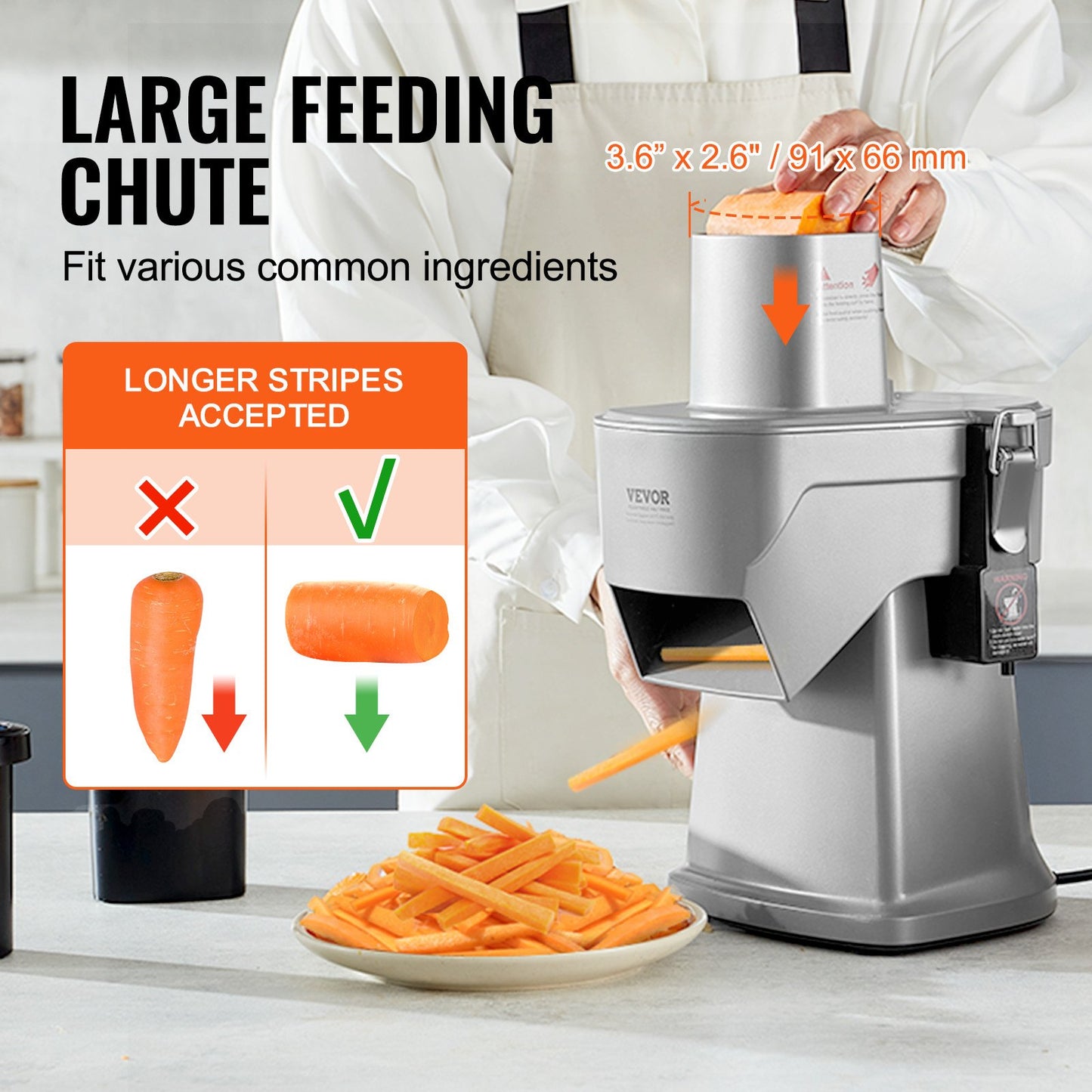 Electric Vegetable Slicer, 4 In 1 Multifunctional Food Cutter