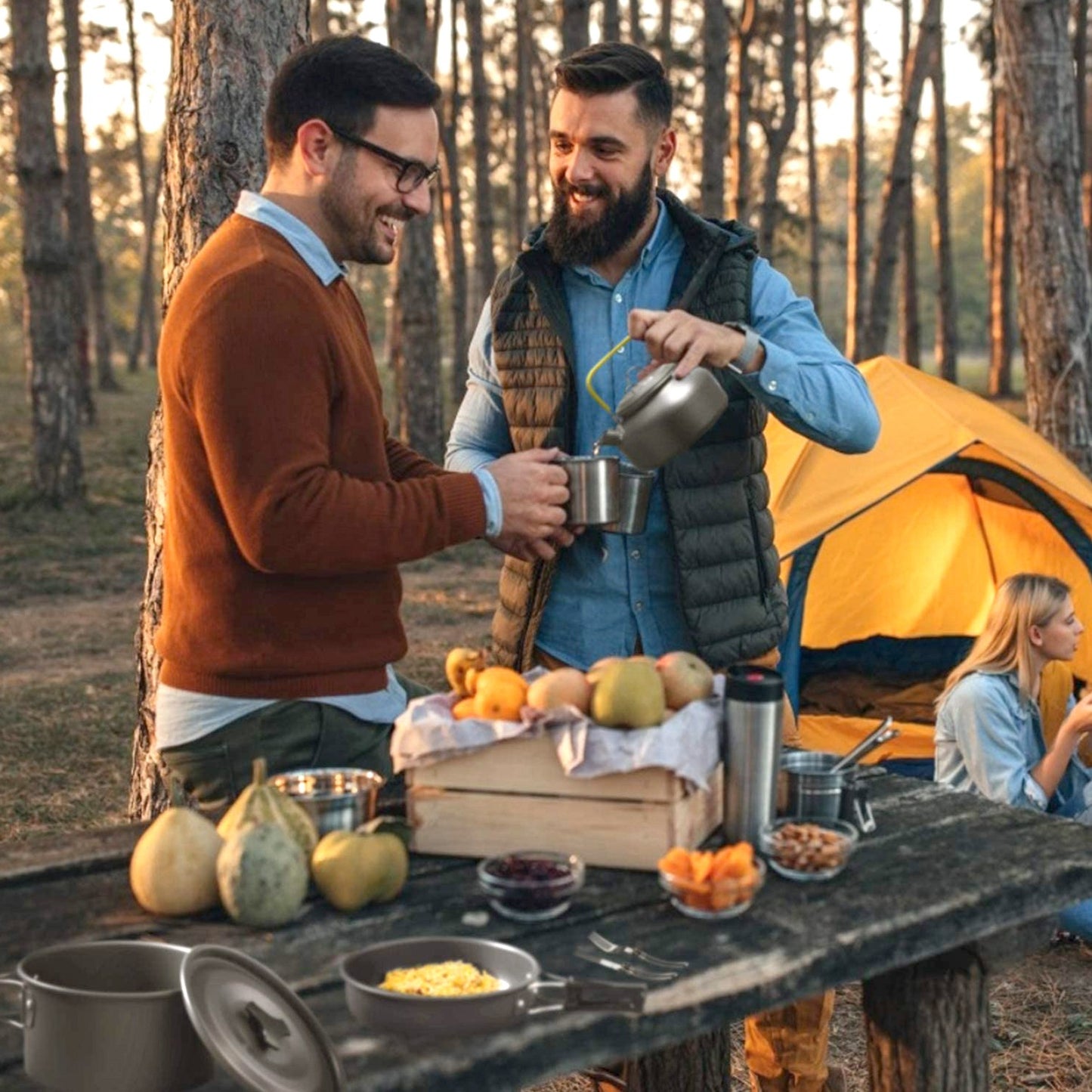 12-Pcs Camping Cookware