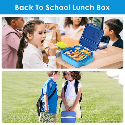 1-Pc Kids Lunch Box Thermal Lunch Container With Insulated Storage Bag